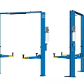 Blue Two Post Car Lift Industrial Equipment With Hydraulic System And Safety Bars