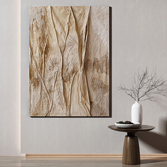 Quiet abstract painting decorative painting 3d model