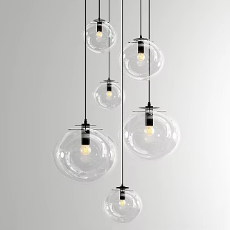 Modern chandelier selenium suspension 3d model