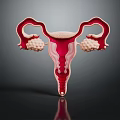 Pelvic Organs Human Female Reproductive Anatomy With Uterus Fallopian Tubes And Ovaries