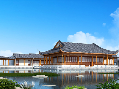 Chinese ancient building 3d model