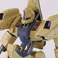 Collectible Robot Model Figure With Weapon Attachment And Component Parts