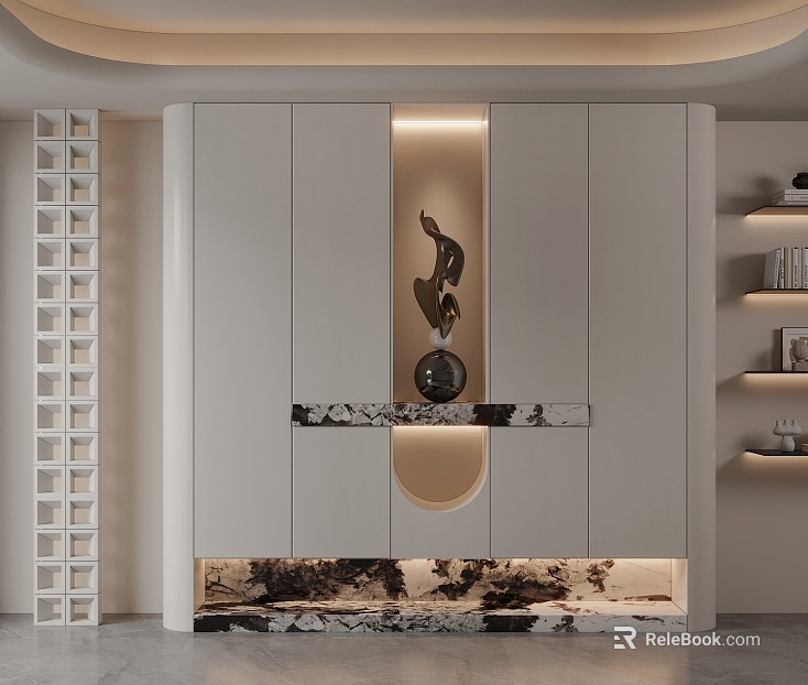 Shoe cabinet texture