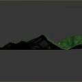 3D Rendered Terrain Model With Winding River And Lush Green Mountains