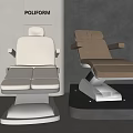 Modern Medical Treatment Chairs With Beige And Brown Upholstery And Adjustable Seats