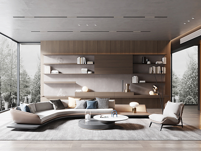 modern living room model