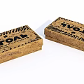 Brown Patterned Soap Boxes With SOAP Text And Decorative Design For Daily Use 3d model