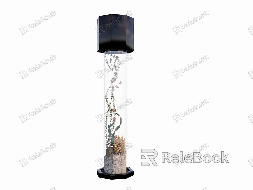 Modern fish tank model