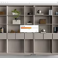 New Chinese Style Tea Cabinet Storage Rack Display Rack Decorative Rack 3d model