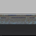 Stylish Modern Wall Design With Wave Pattern And Illuminated Signage Panels