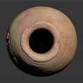 Earth Tone Crackled Ceramic Vase As Home Furniture Accent Piece