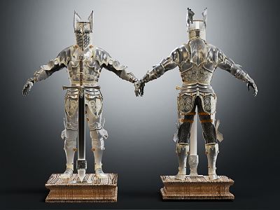 European armor suit armor suit 3d model