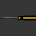 Durable Slotted Screwdriver with Ergonomic Black Yellow Handle and Steel Shaft