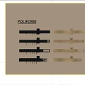POLIFORM Modern Multi Hook Designs In Black And Brown For Home Decor