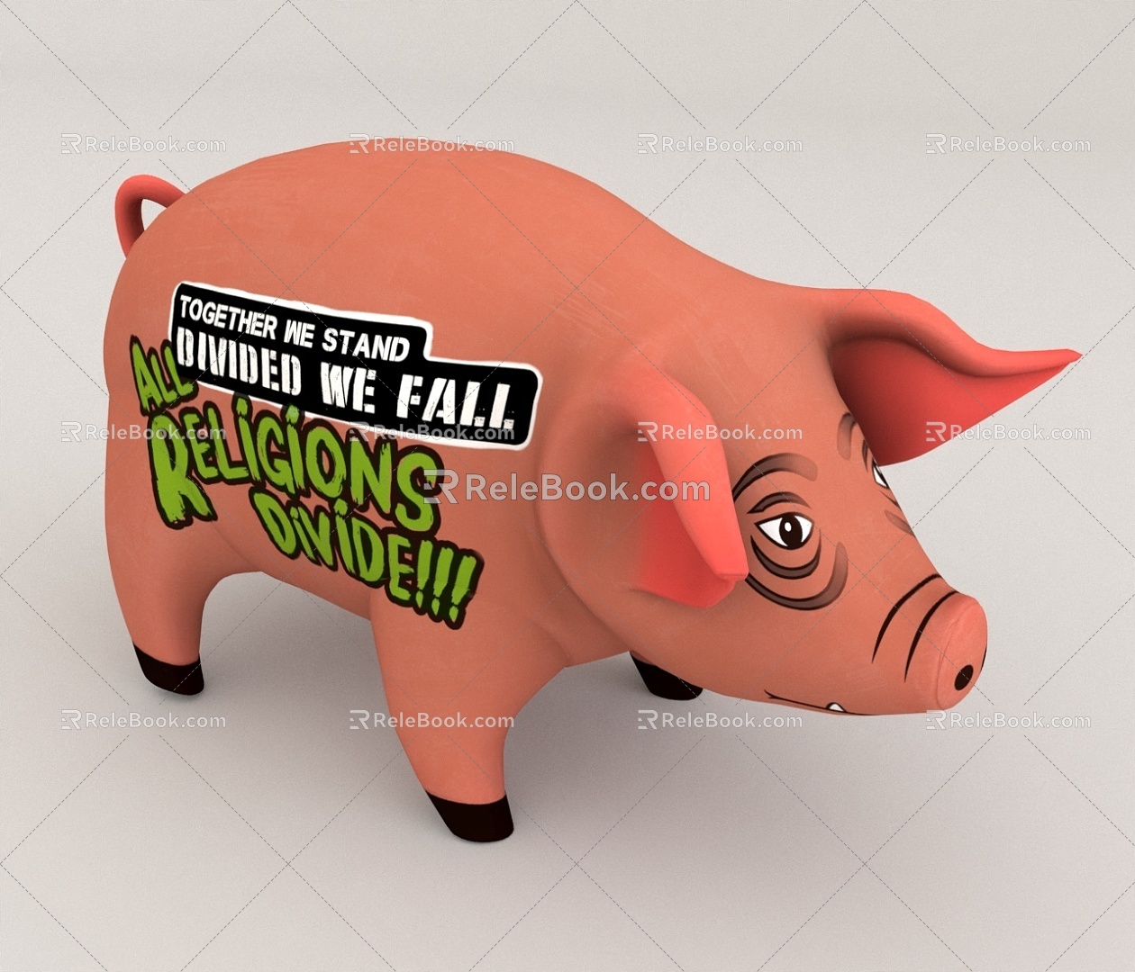 Cartoon Pig 3d model