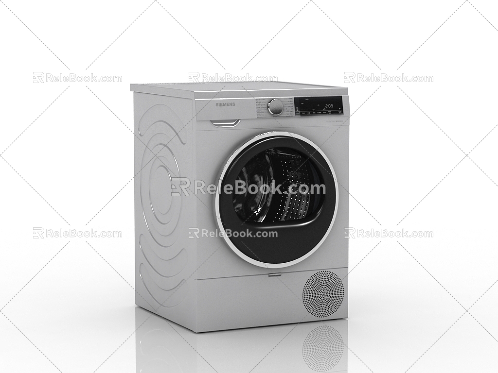 Modern washing machine drum washing machine 3d model