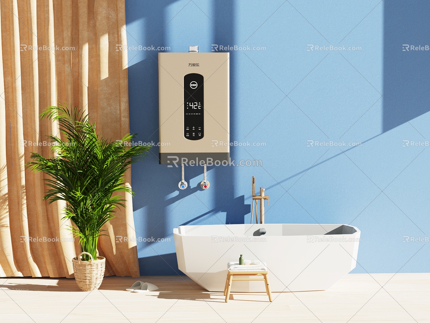 Home appliance electric water heater 3d model