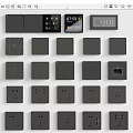 Modern switch socket smart panel 3d model