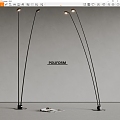 poliform modern floor lamp metal floor lamp 3d model