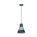 Modern Teal Pendant Light With Petal Shaped Design For Home Decor