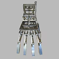Industrial Metal Mechanical Device Featuring Silver Frame And Multiple Components