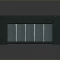 Dark Green Equipment Storage Case Featuring Metal Clasps And Transparent Sides