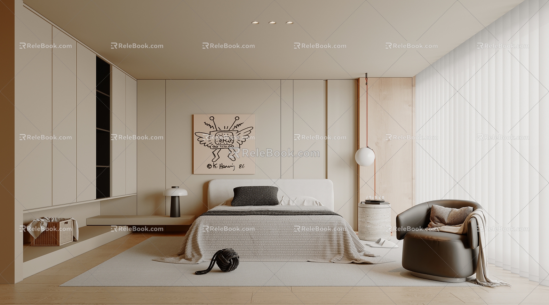 Modern Bedroom Home Master Bedroom 3d model