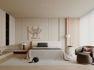 Modern Bedroom Home Master Bedroom 3d model