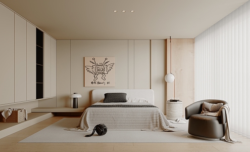 Modern Bedroom Home Master Bedroom 3d model