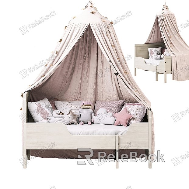 Modern Children's Bed Cute Girl Children's Bed model