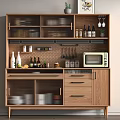 Nordic Sideboard Storage Cabinet Low Cabinet 3d model