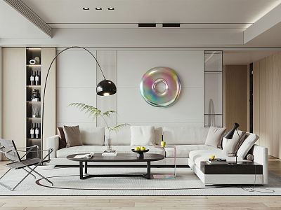 modern living room model