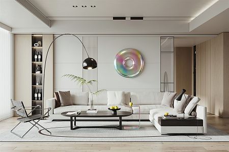 modern living room 3d model