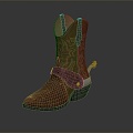 Modern Boots Medium Boots Leather Boots Men's Leather Boots 3d model