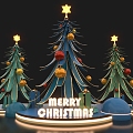 Christmas tree beautiful Chen 3d model