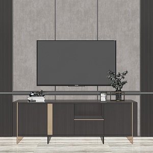 Light Luxury TV Cabinet 3d model