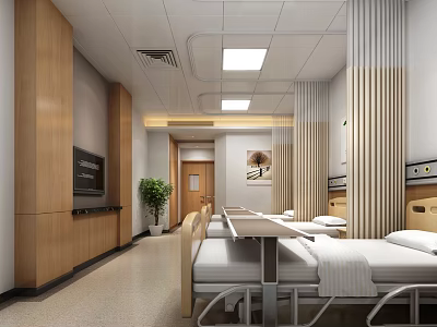 Modern Ward People's Hospital Ward 3d model