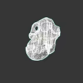 Detailed White Skull 3D Model With Anatomical Features And Studio Lighting