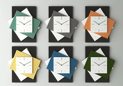 Modern clock decoration clock 3d model
