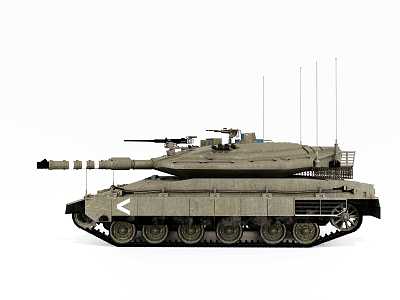 Merkava 4 main station tank 3d model