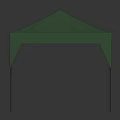 Green Outdoor Tent Like Furniture With Metal Frame And Canopy Shade