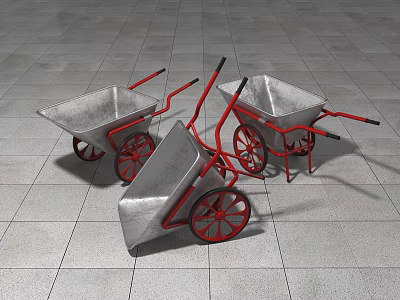 Modern Trolley Dumper Trolley 3d model Modern Trolley Dumper Trolley 3d model