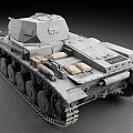 German Tank II Tank Light Tank World War II Tank Vintage Tank 3d model