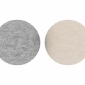 Light Colored Textured Component With Smooth White Sphere In Minimalist Design
