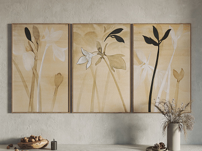 Quiet Plant Painting Hanging Painting Decorative Painting model