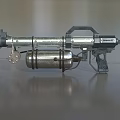 Vulcan Professional Commercial Silver Metal Torch With Gas Cylinder Barrel And Handle