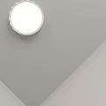 Round White Modern Ceiling Light With Soft Glow And Decorative Edge Design 3d model