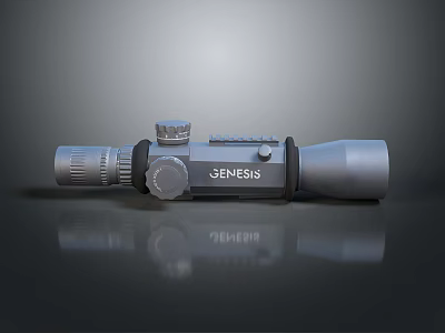 GENESIS Tactical Weapon Scope With Precision Optical Design And Adjustment Knobs 3d model
