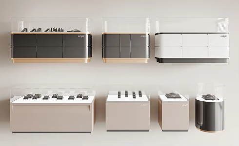 Display Cabinet Glass Display Cabinet 3d model