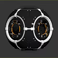 Modern Sci-Fi Equipment Sci-Fi Container Sci-Fi Ball Spherical Container Sci-Fi Item 3d model